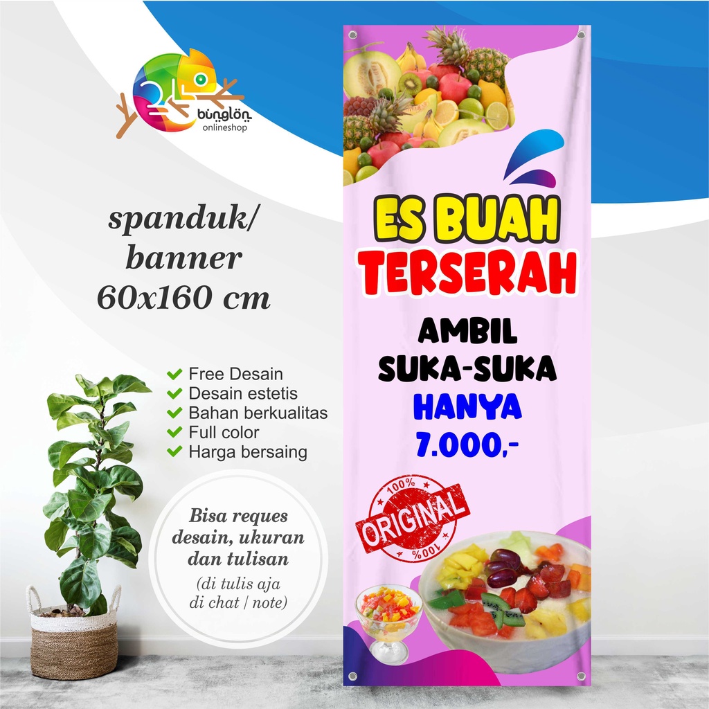 Jual Spanduk Banner Es Buah Terserah Es Buah Prasmanan Shopee Indonesia 4950