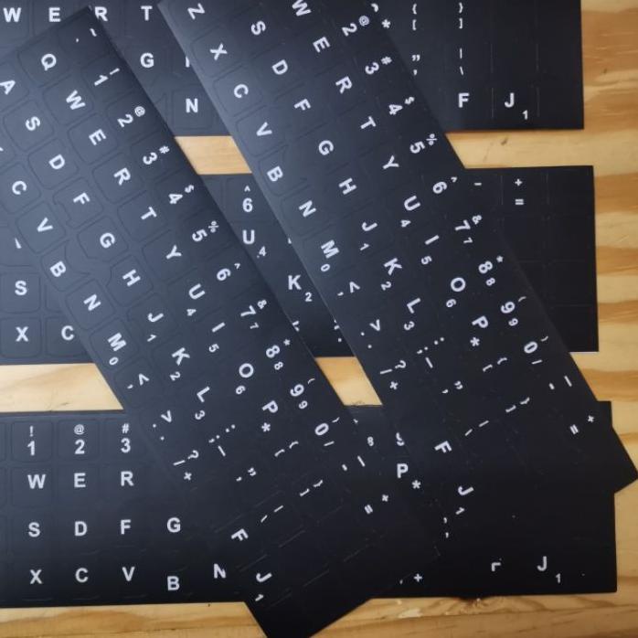 Jual ♔ Stiker Keyboard US untuk keyboard jepang atau arabian cocok ...