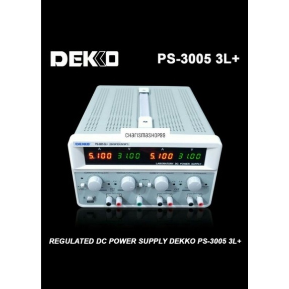 Jual Power Supply DEKKO ORI PS 3005 3L+ -30V 5A Regulated DC | Shopee ...