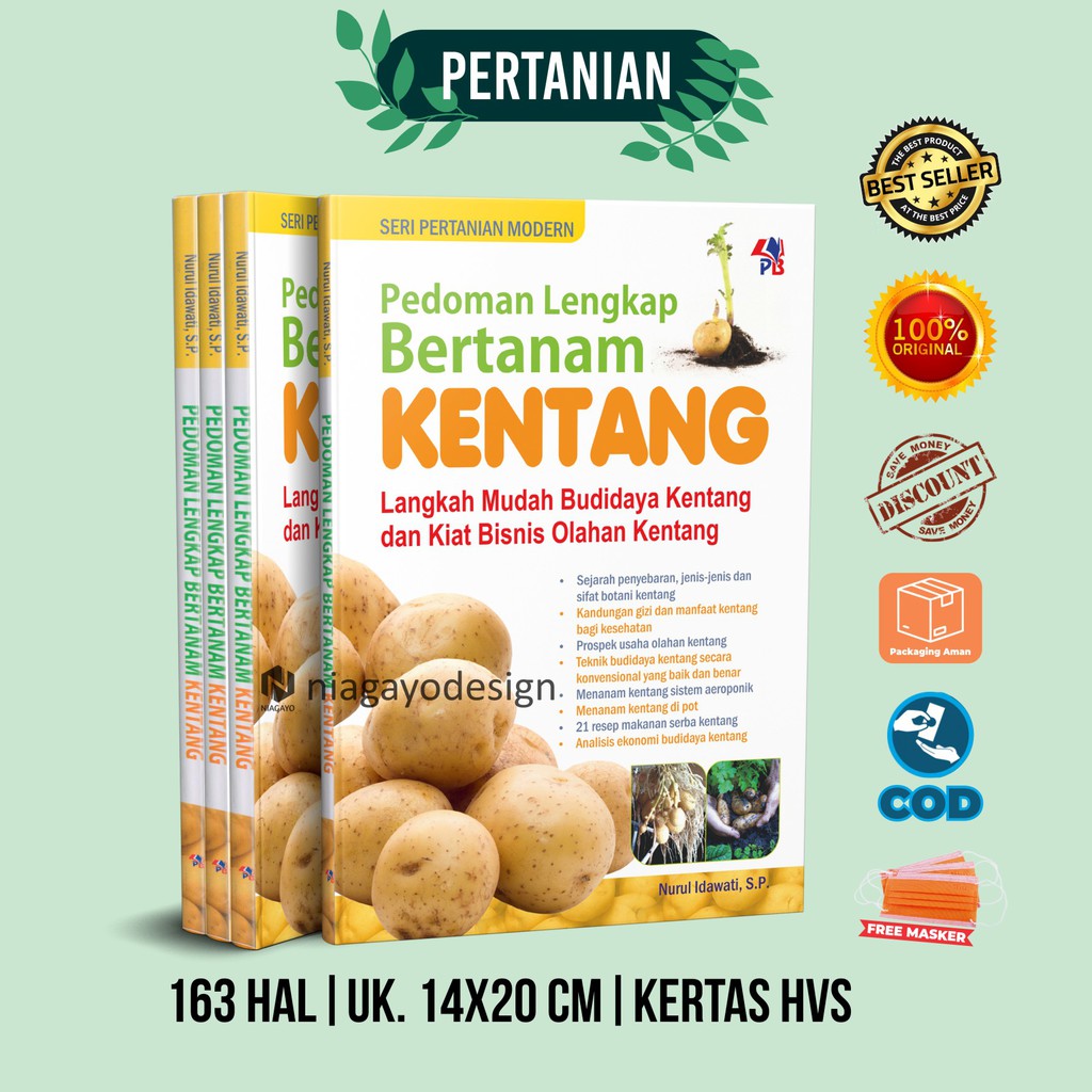 Jual Buku Pertanian Bertanam Cabai Budidaya Rebung Kentang Okra Dan