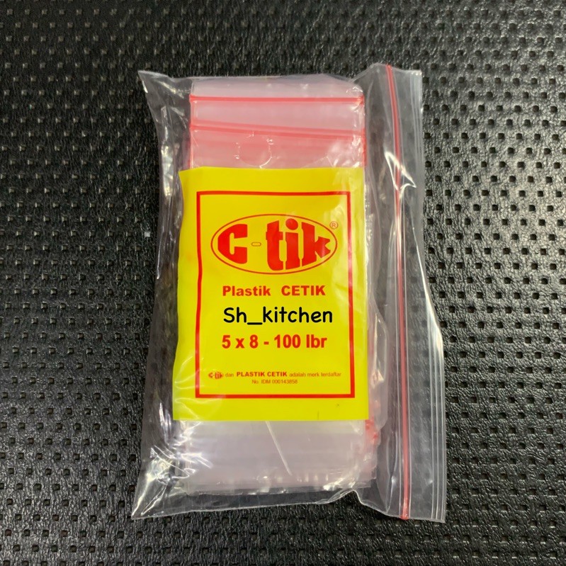 Jual Plastik Klip Ctik 3x5 4x6 5x8 6x10 Isi 100 Lembar Plastic Ziplock