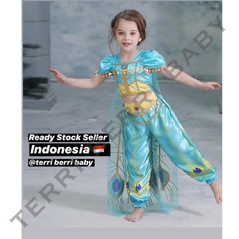 Jual Kostum Cosplay Baju Jasmine Anak Kostum Princess Princes Prinses ...