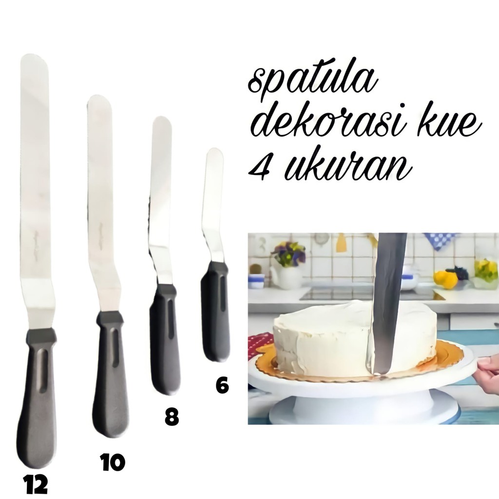 Jual SPATULA BENGKOK DEKORASI KUE / PISAU DEKORASI KUE / SPATULA