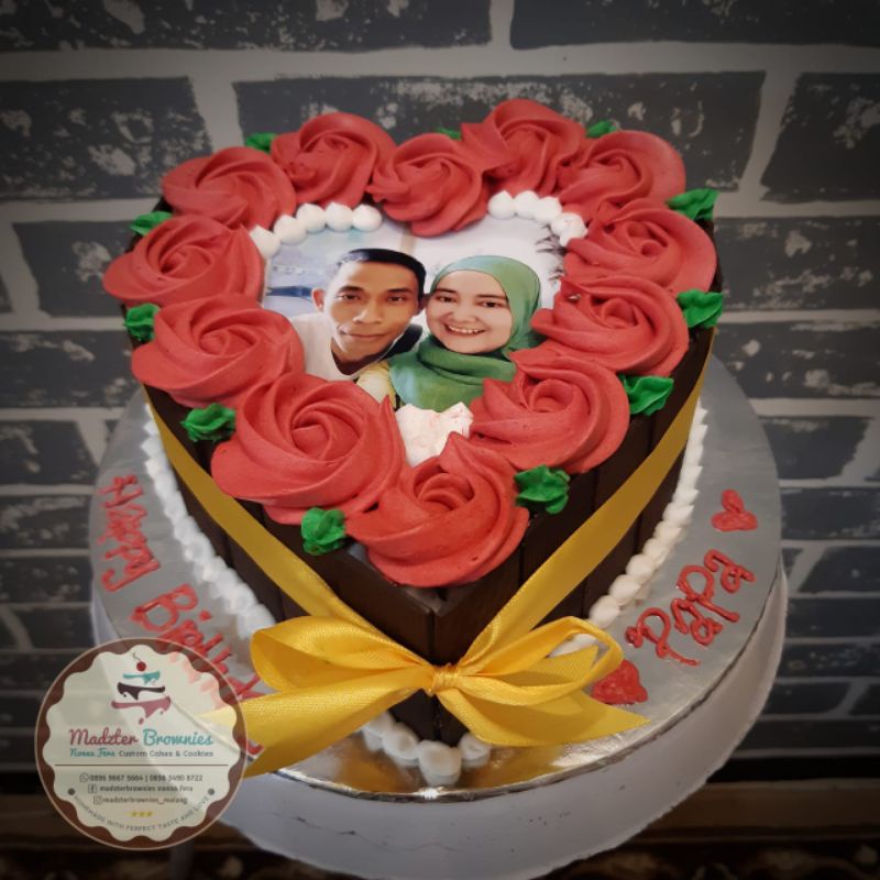 Jual kue ulang tahun / kue ulang tahun foto / kue ulang tahun brownies