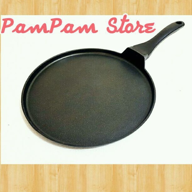 Jual SUGGO PIZZA PAN ROUND GRILL CRAPE MAKER 30 CM ANTI LENGKET