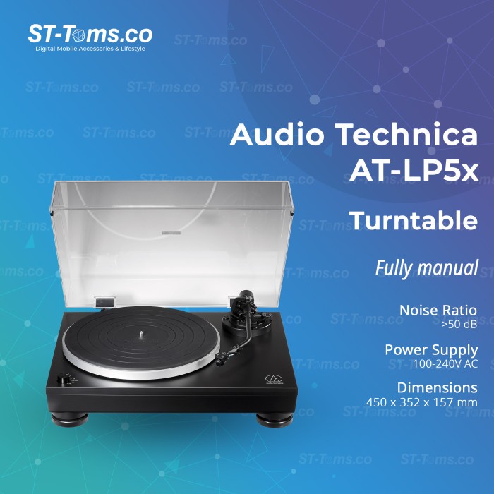 Jual AudioTechnica ATLP5x Fully manual DirectDrive Turntable Shopee Indonesia