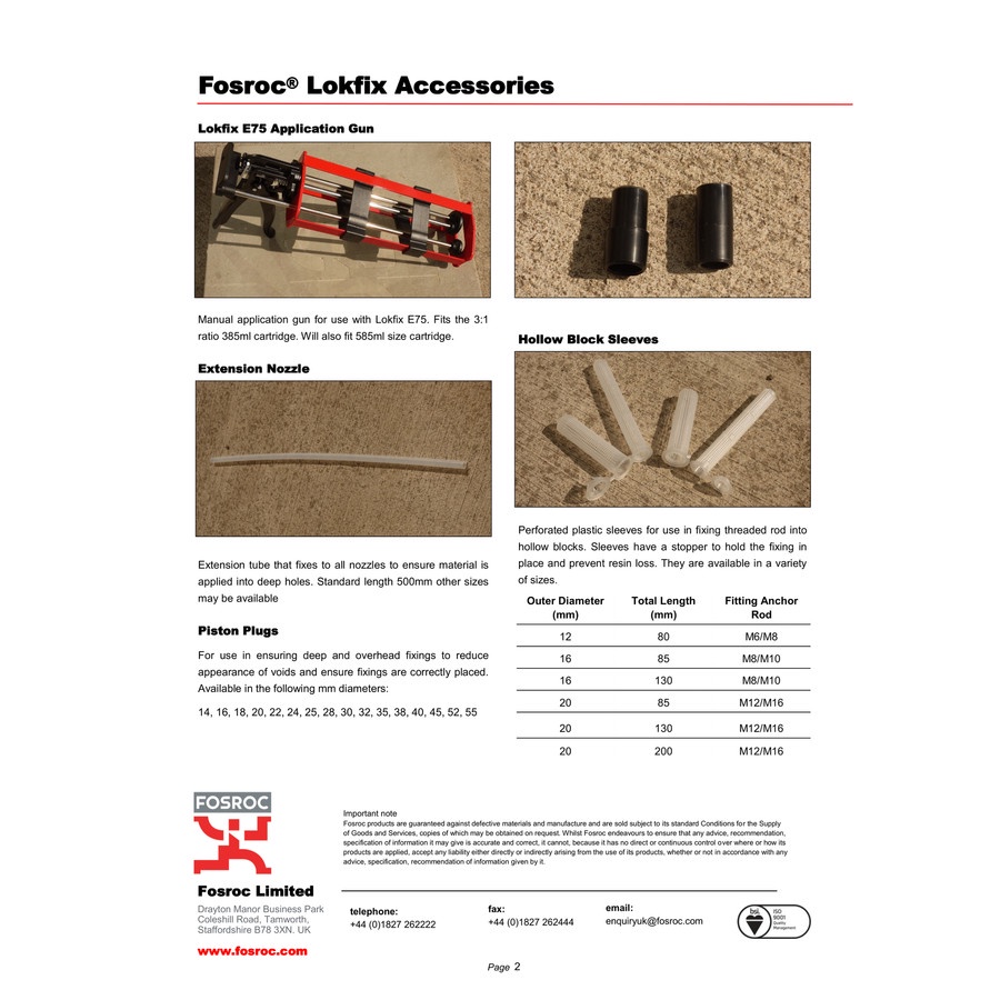 Jual Dispensing Tools, Dispenser Gun, Application Gun FOSROC Lokfix E75 ...