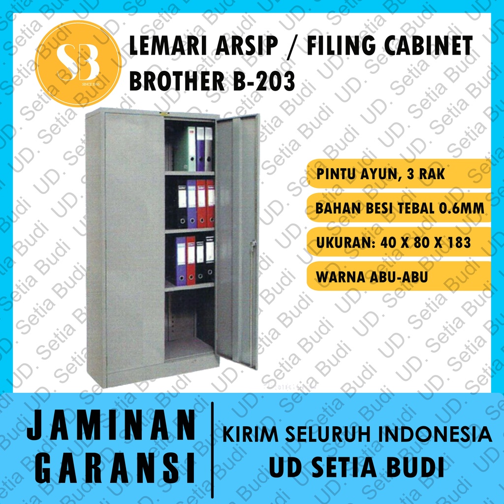 Jual Filing Cabinet Lemari Arsip Besi Brother B-203 | Shopee Indonesia