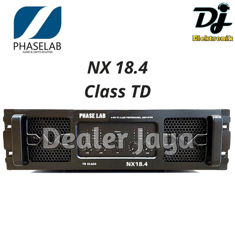 Jual Power Amplifier Phaselab / Phase Lab NX 18.4 / NX18.4 4 channel Shopee Indonesia