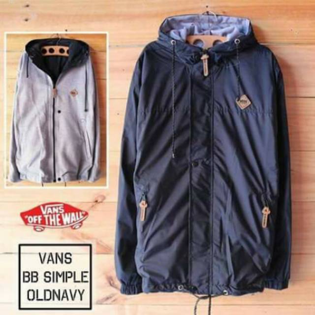 Jaket vans off the hotsell wall biru