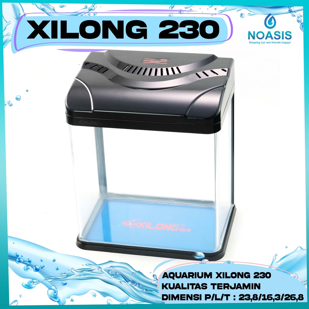 Jual AQUARIUM AQUASCAPE BENDING IMPORT GLASS TANK XILONG XQ230AA XQ