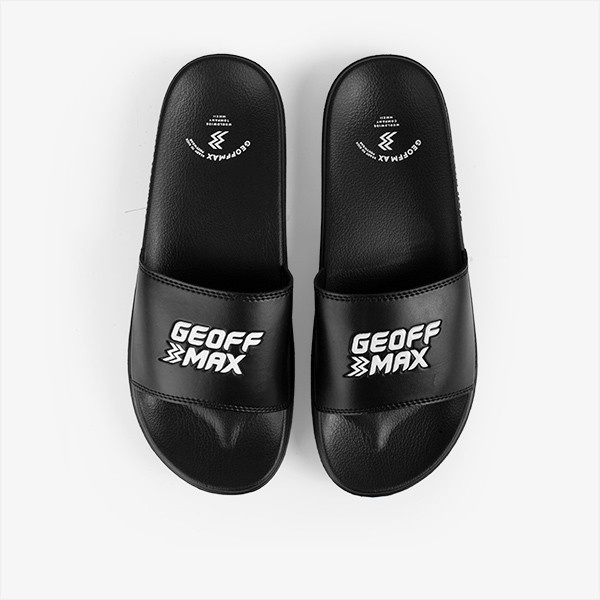 Jual Geoff Max - Sletz Black | Sandals Slipper | Sandal Selop | Sandal ...