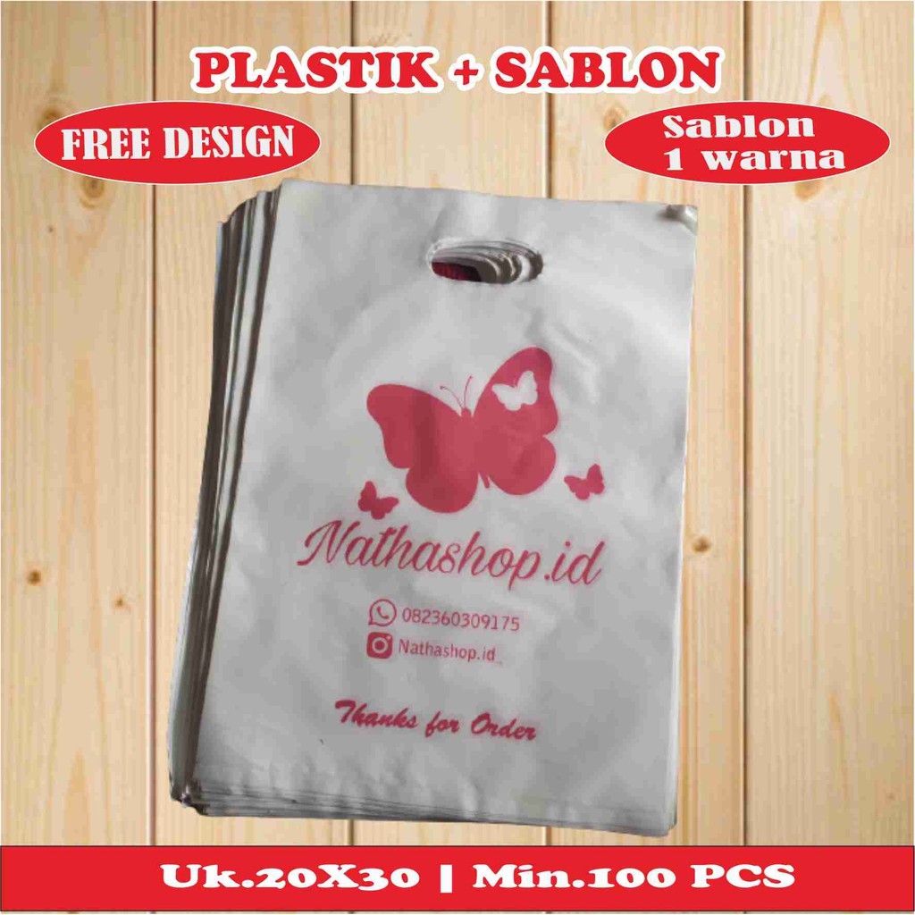 Jual Packing Plastik Hd Plong Sablon Uk 20x30 Promo Sablon Plastik Shopee Indonesia 1976