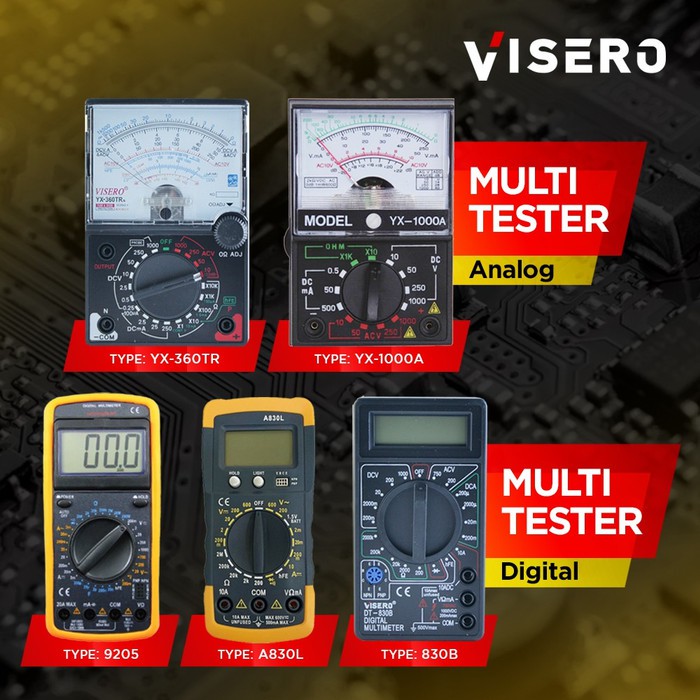Jual Multitester/ Avometer/ Multimeter Digital Visero Yellow (A830L ...