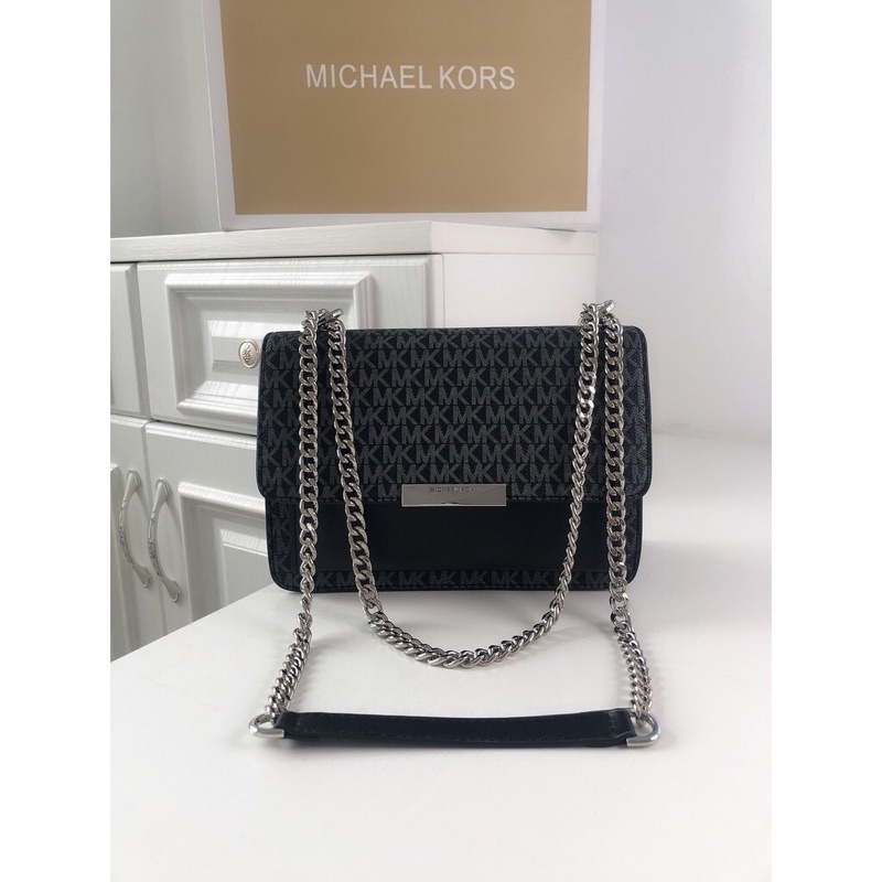 Jual MICHAEL KORS Jade Large Logo and Leather Crossbody Bag ORIGINAL 100 Shopee Indonesia