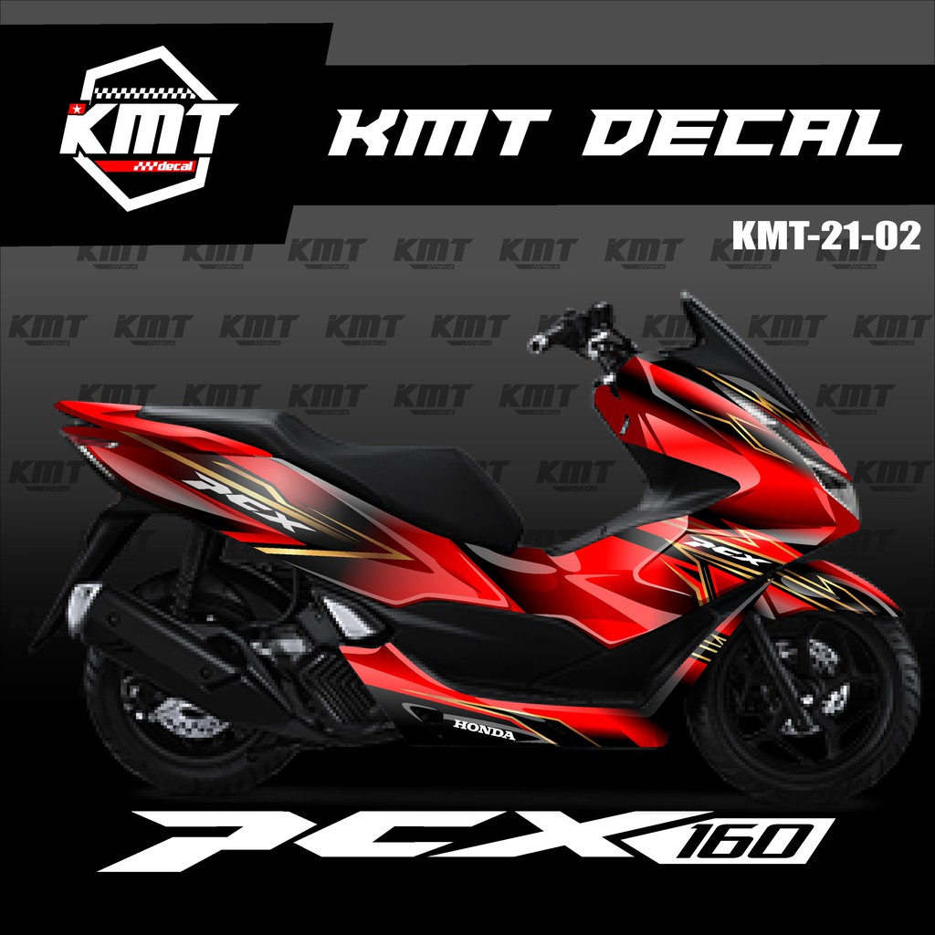 Jual Decal Sticker Honda Pcx Fullbody Dekal Pcx New Desain Kmt Shopee