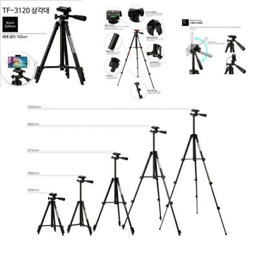 Tripod 3120 Holder U Hp Kaki Stabilizer Tripod 1 Meter Hitam