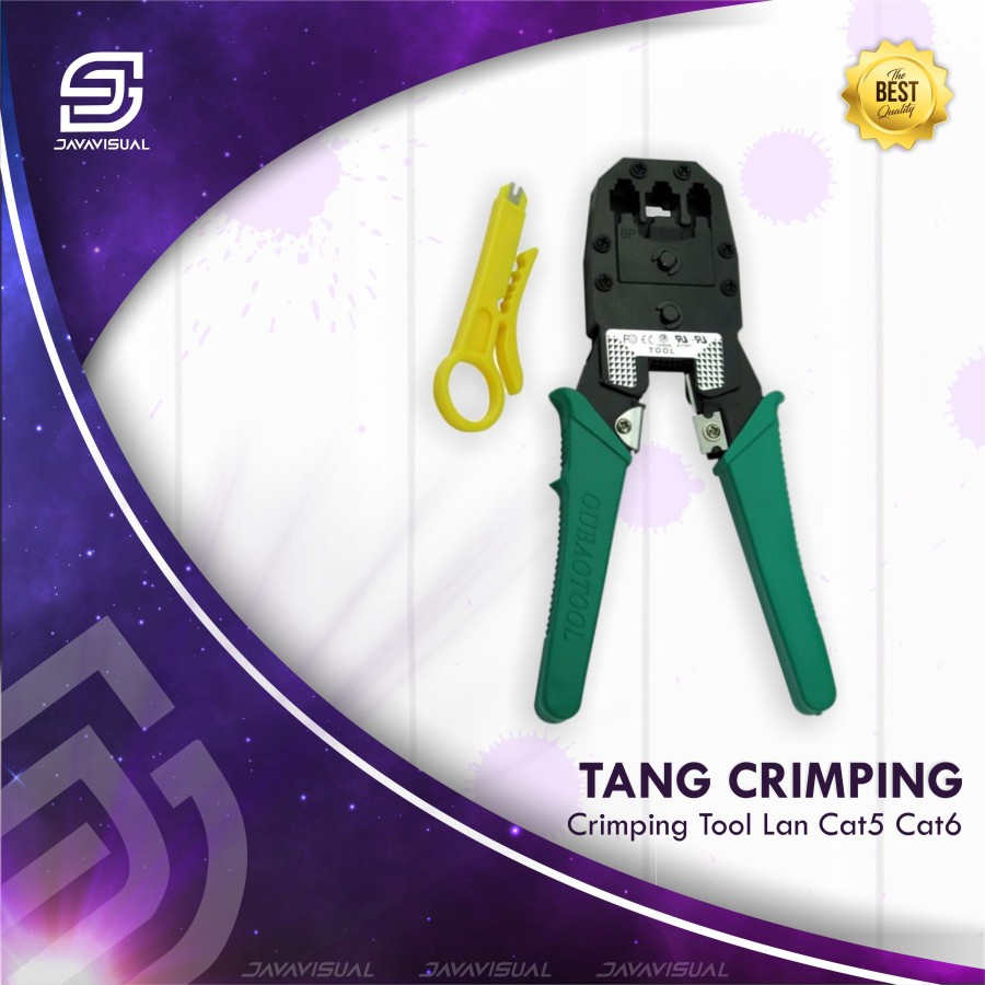 Jual Crimping Tool Triple RJ-45 RJ-11 Cutter tang krimping lan cat5 ...