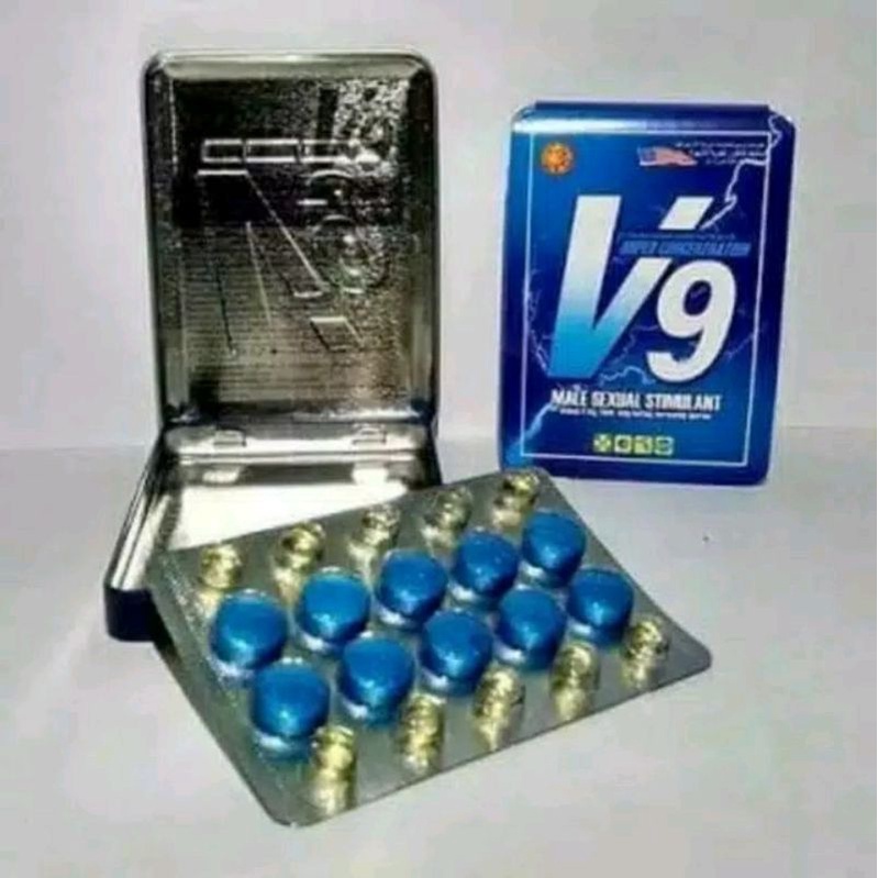 Jual V9 Asli Original Obat Kuat Pria Dewasa Tahan Lama Pil Biru Asli