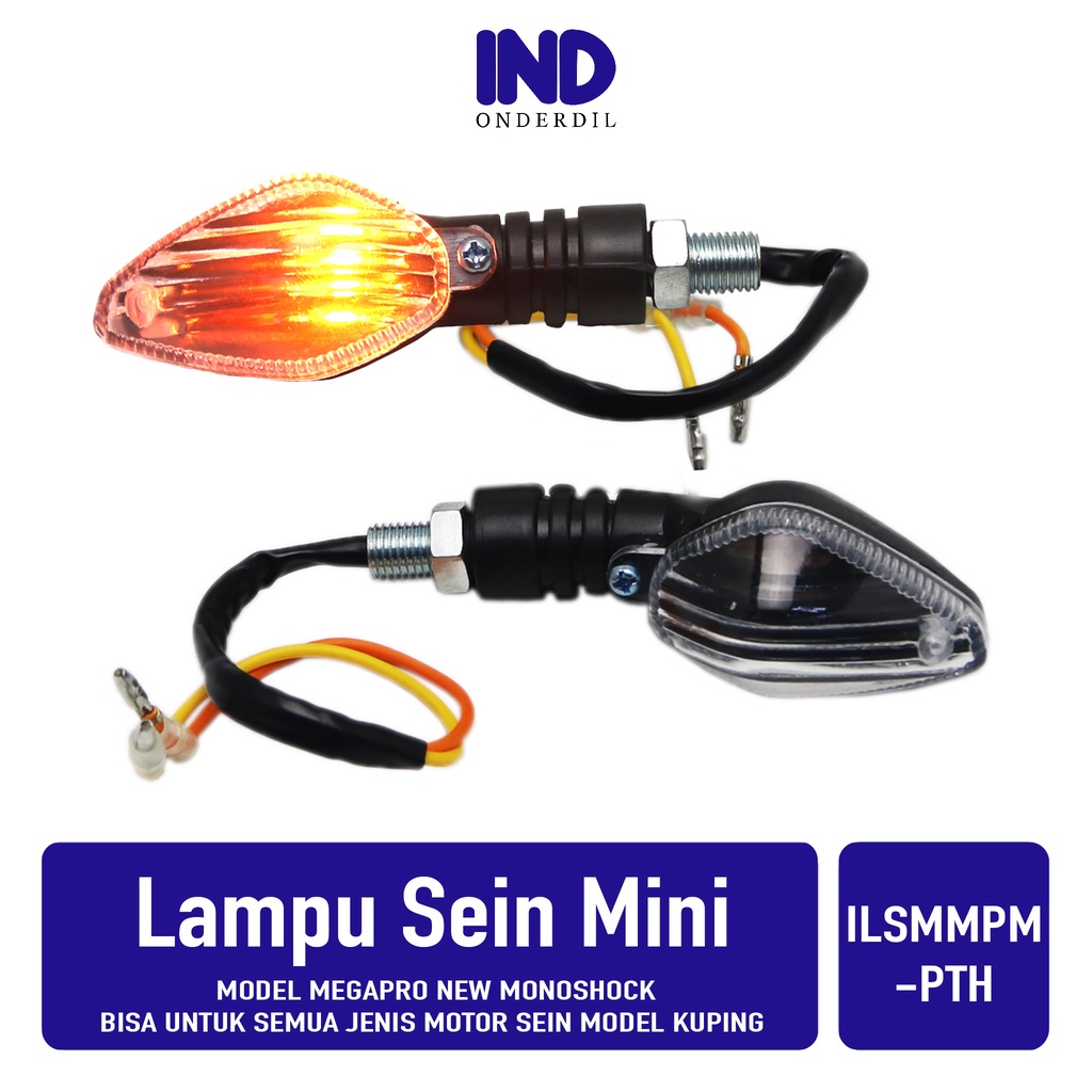 Jual Lampu Sen-Riting Mini-Set Putih Model Mega Pro New Monoshock Bisa ...