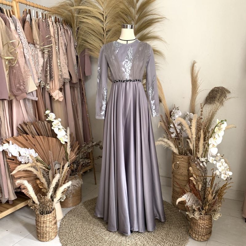 Jual Lalita dress _ dress bridesmaid - dress brokat - dress kondangan - dress  brokat premium | Shopee Indonesia