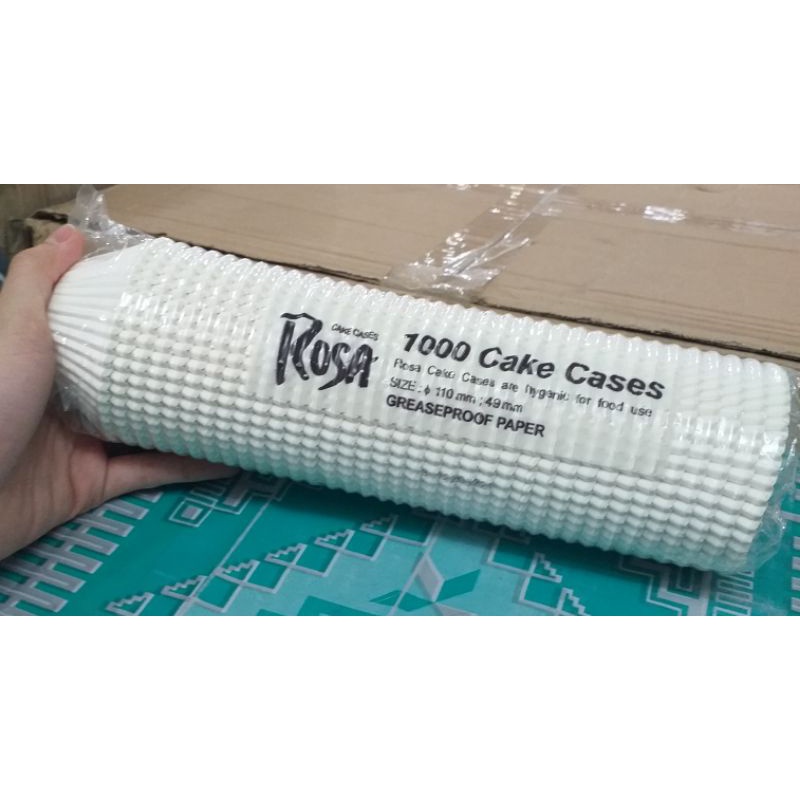 Jual Cup Cake Kertas Roti Putih ukuran 110mm Satu Pack (1000 lbr ...