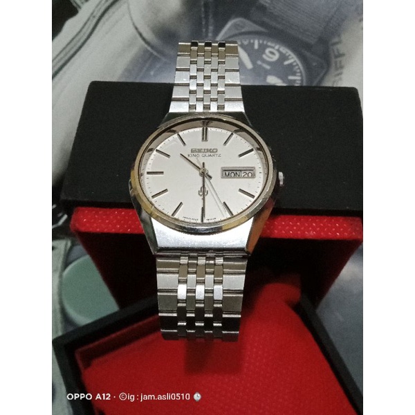 ✨SEIKO✨KING 厚 QUARTZ✨KQ✨デイデイト✨クオーツ✨腕時計✨