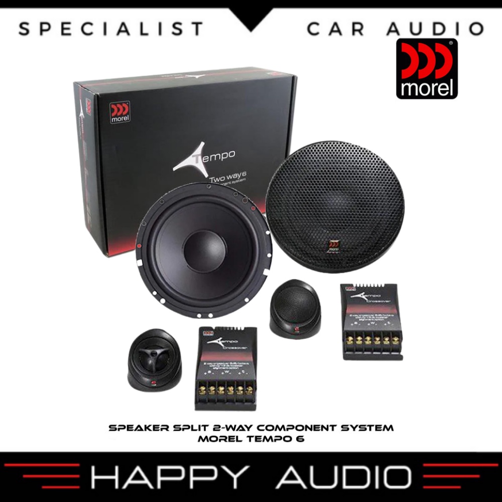 Jual Speaker Split 2Way Audio Mobil Component System MOREL TEMPO 6 100