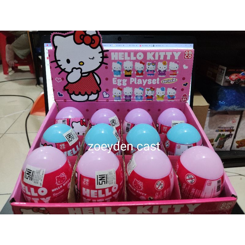 Hello kitty egg store playset