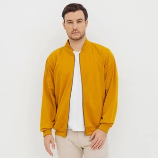 M231 Jaket Pria Bomber Panjang Mustard 2091G