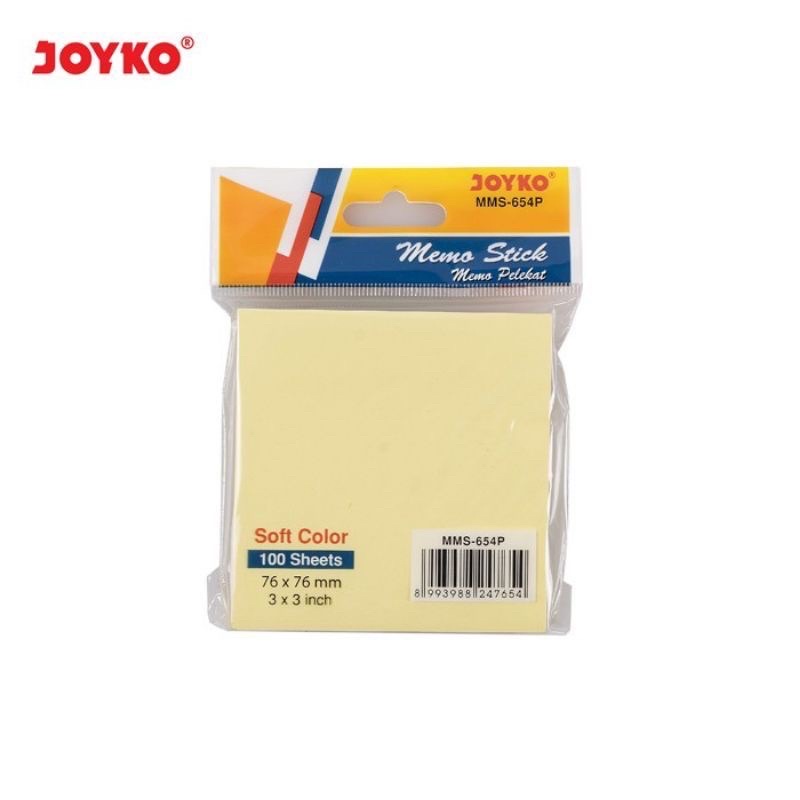 Jual Memo stick sticky note Joyko MMS 654P kuning (1pad) | Shopee Indonesia