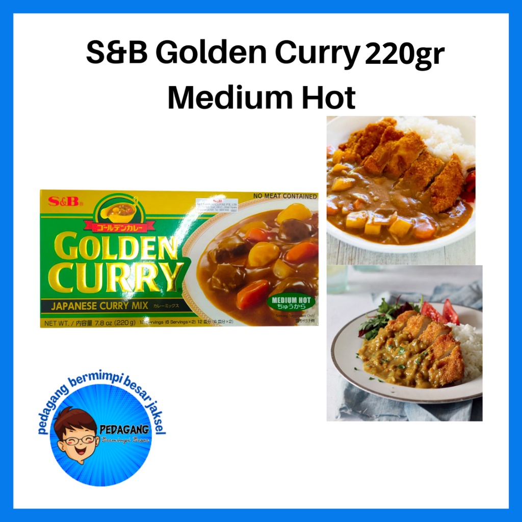 Jual S&B Golden Curry 220gr Medium Hot | Kari Blok | Kari Jepang ...