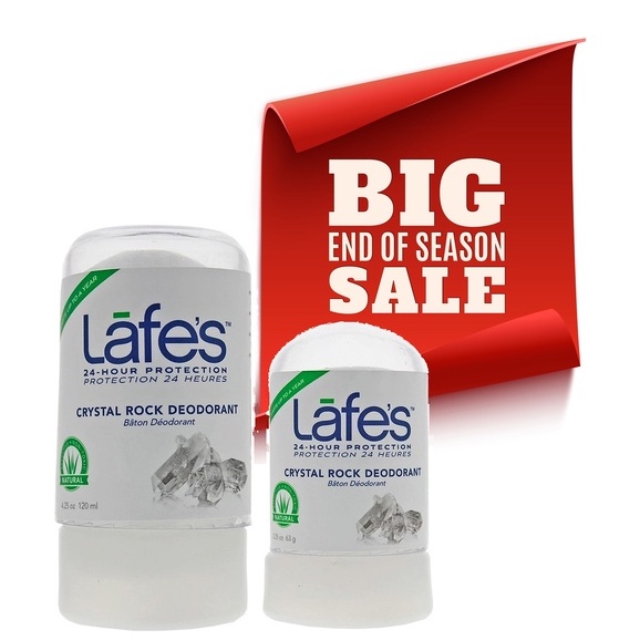 Jual LAFES Crystal Rock Deodorant 120gr / 63gr Alami Lafe's Deodoran