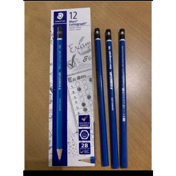 Jual Pensil Staedtler 2B / Pensil Staedler / Staedler | Shopee Indonesia