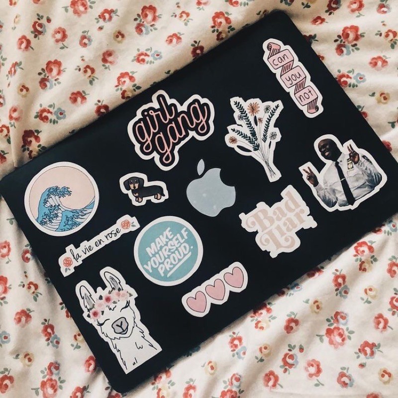 (PART 1) STICKER LAPTOP CUTTING CUSTOM AESTHETIC TUMBLR STIKER TERMURAH