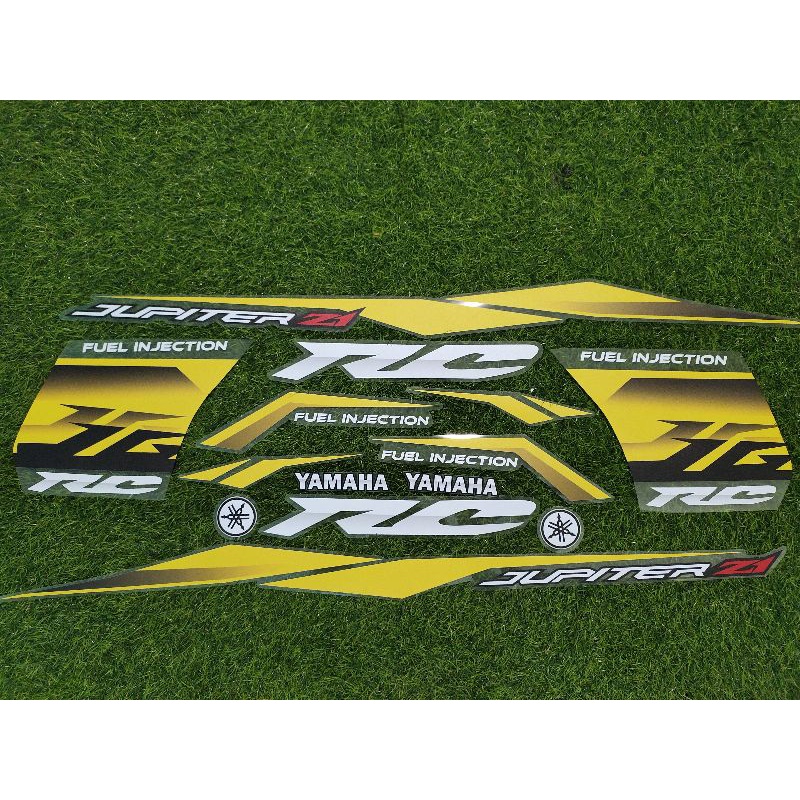 Jual Sticker Striping Jupiter Z1 Model Transparan Rc Kuning | Shopee ...