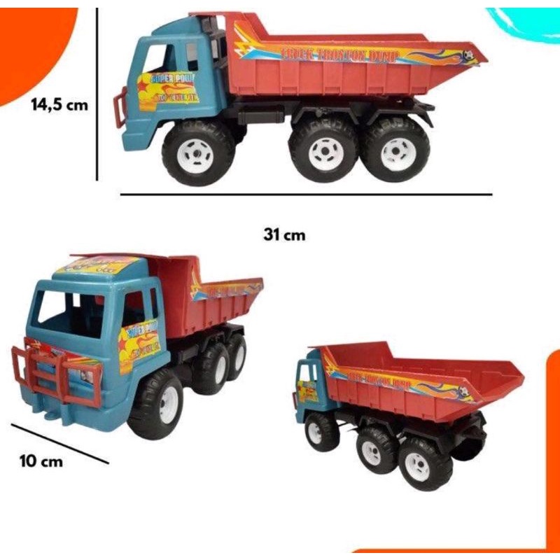 Jual mainan anak Truk dump truck jungkit murah TTD 999 | Shopee Indonesia