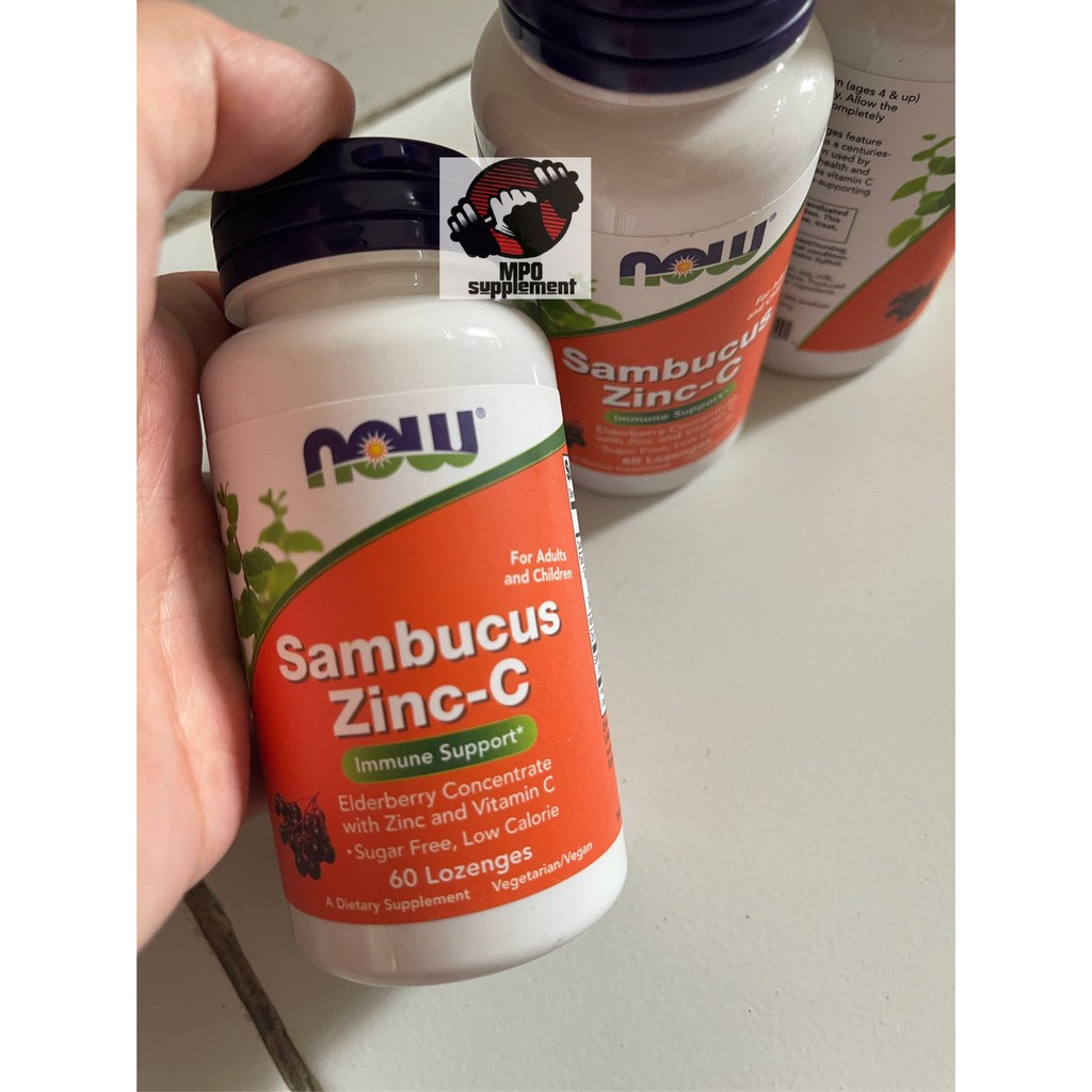 Jual NOW Foods Sambucus ZincC 60 Lozenges Immune Support Sambucus Zinc C NOW Sambucus ZincC