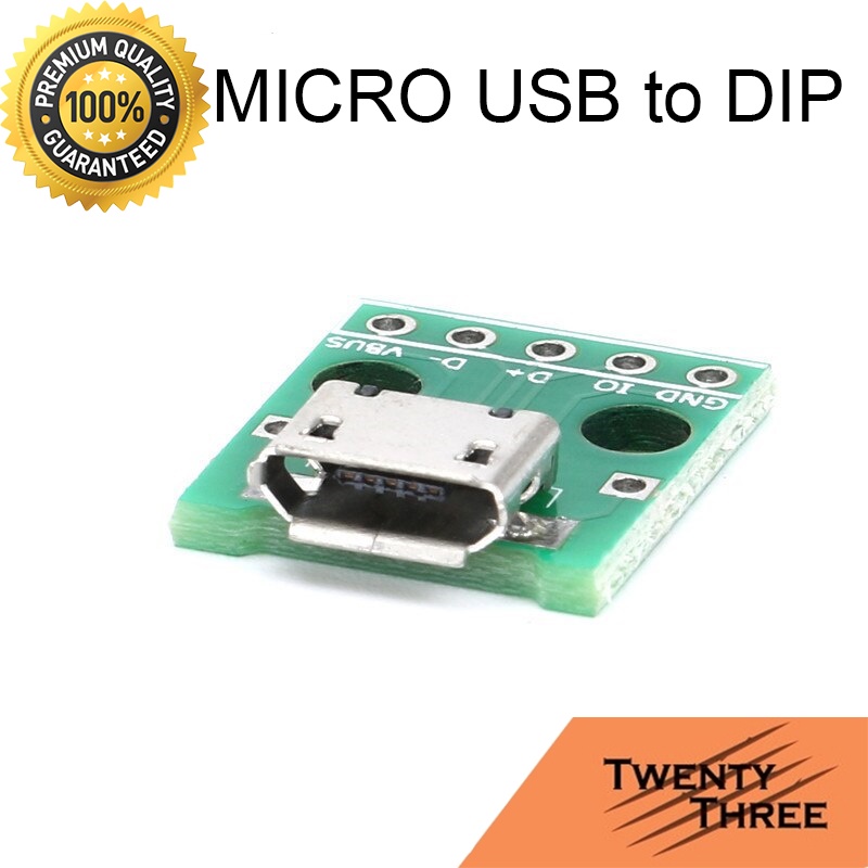 Jual Micro USB To DIP Type B Female Adapter PCB Converter Connector ...