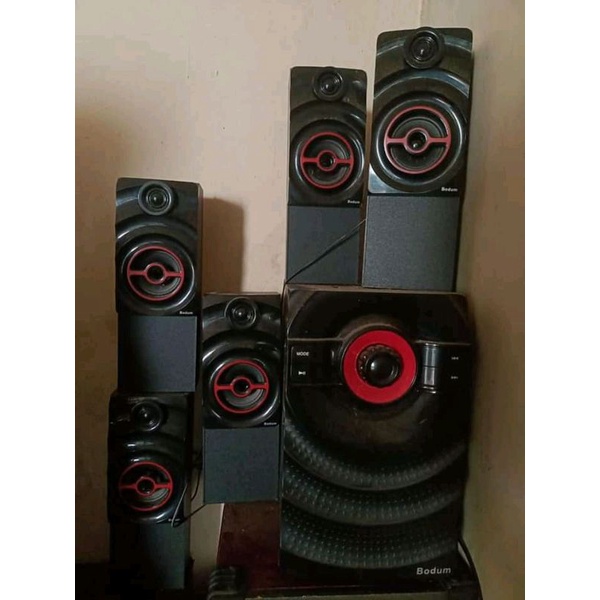 Jual BEST SELLER BODUM SPEAKER AKTIF SUARA NGEBAS HOME TEATER PAKET 5