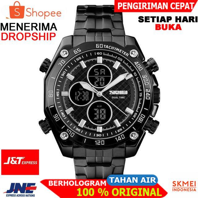 Jual Original Skmei Jam Tangan Kasual Digital Analog Pria 1302 [hitam