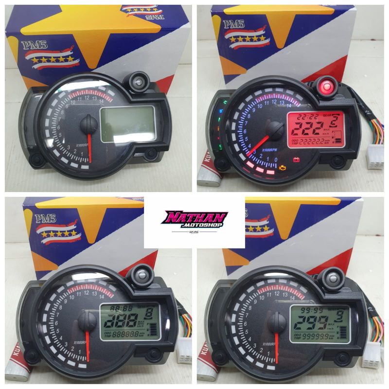 Jual Spido Koso Speedo Speedometer Digital Led Speedo Rx2n Plus Kabel