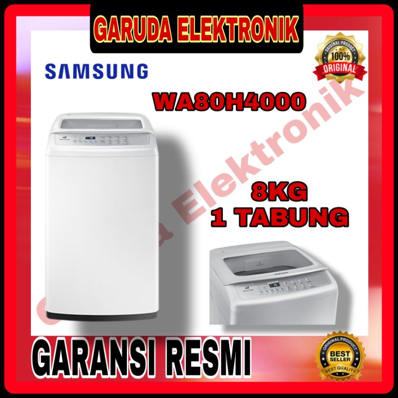 Jual MESIN CUCI SAMSUNG 8 KG TOP LOADING - WA80H4000 (WHITE) | Shopee ...