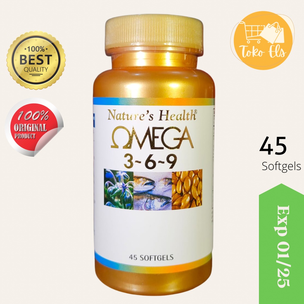 Jual Natures Health Omega 3 6 9 45 Softgel Fish Oil Minyak Ikan Epa