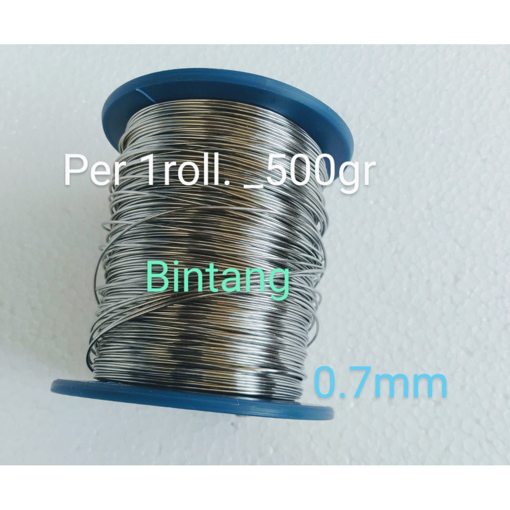 Jual niklin 0.7 mm nikelin 0.7mm jual per roll 500gr | Shopee Indonesia