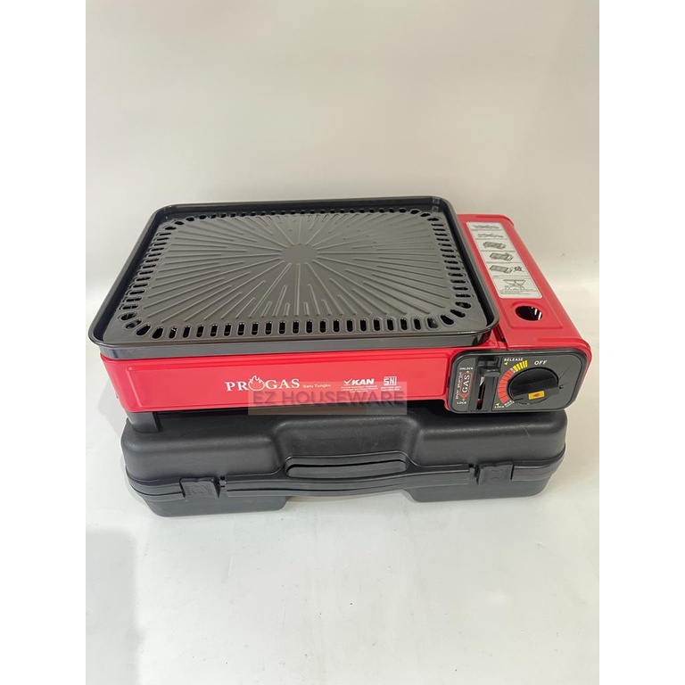 Jual Kompor Panggang Portable Progas Grill Pan BBQ Griller (Bisa Pakai