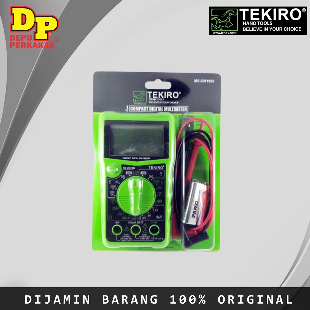 Jual tekiro Compact digital multimeter/multi tester digital MSDM1906