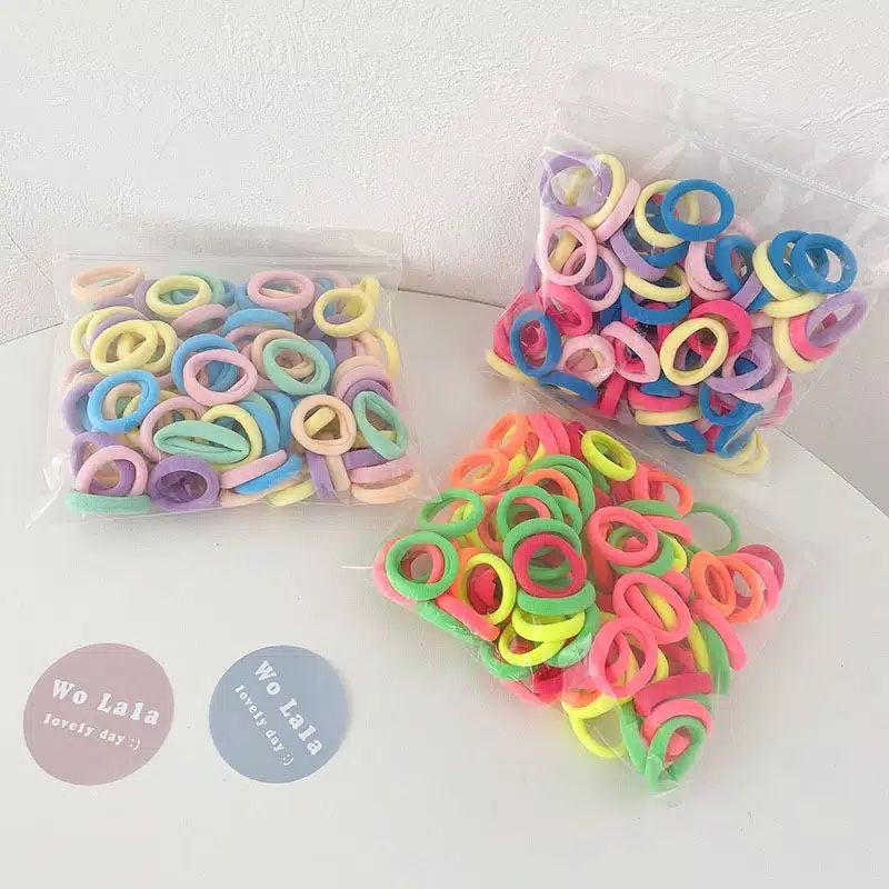 Jual (1 pack)AKSESORIS RAMBUT KOREA ANAK IKAT RAMBUT MINI | Shopee ...