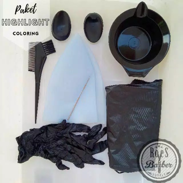 Jual Paket Alat Highlight Cat Rambut untuk Barbershop dan Salon ...