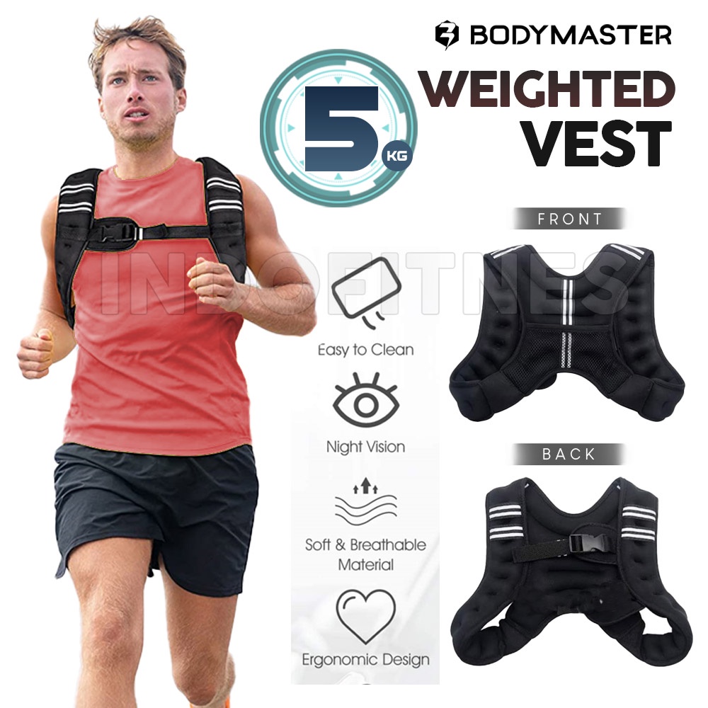 Jual Weighted Vest 5KG - Rompi Pemberat Beban 5 KG - Weight Jacket ...